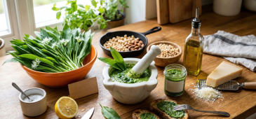 Pesto din leurdă: Cea mai bună rețetă de casă pas cu pas